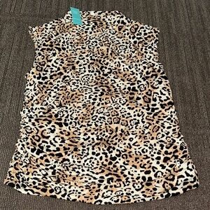 NWT Maurice’s Leopard Print Sleeveless Top